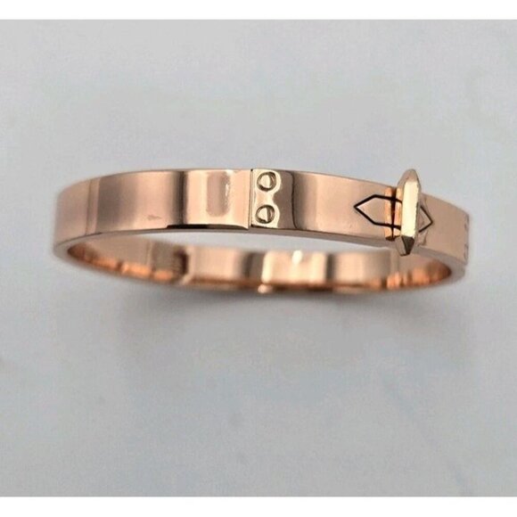 Stella and Dot Rose Gold Inspirational You Do You Quote Hinged Bangle Hart Verse - Picture 4 of 11